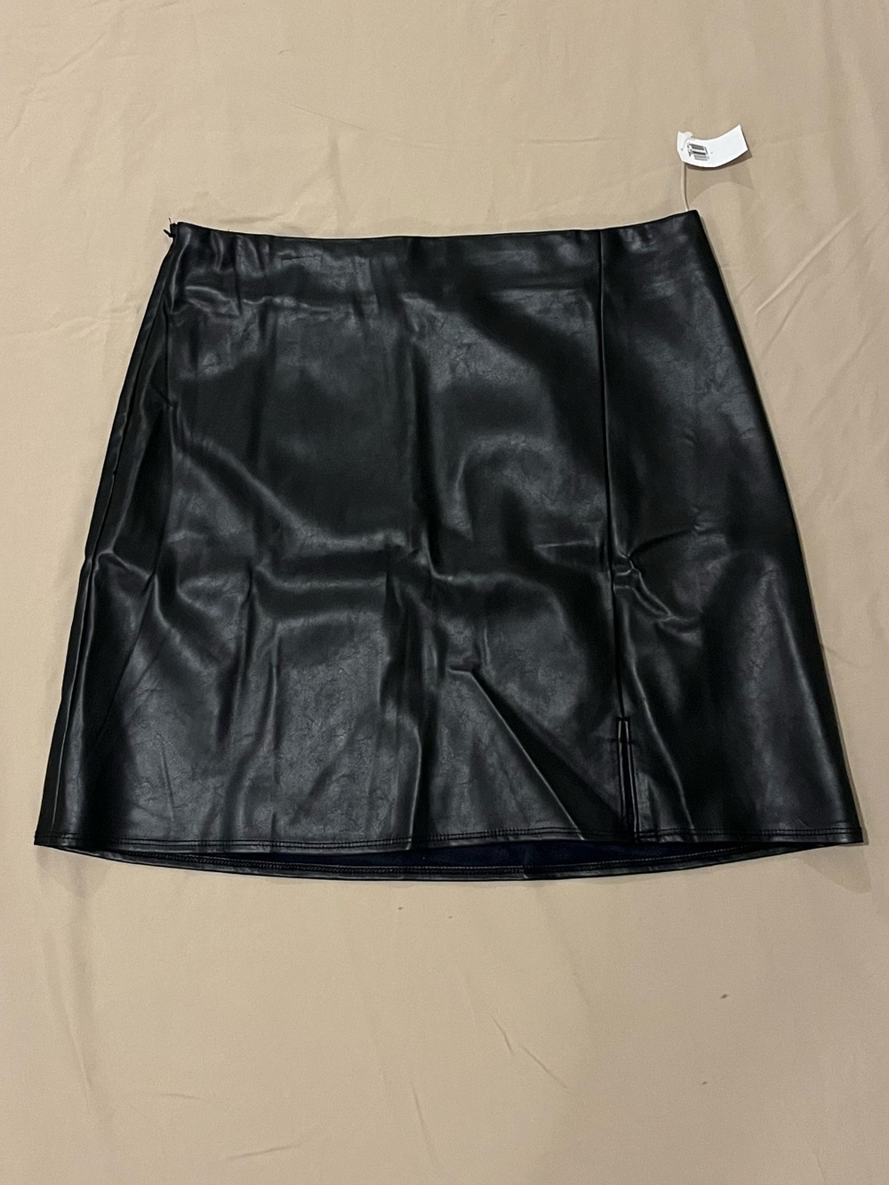 Old Navy Black Faux Leather Mini Skirt